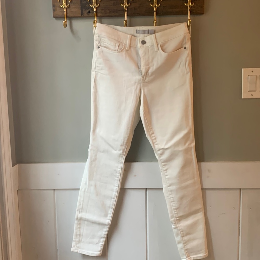 Athleta Sculptek Skinny White Denim Jeans